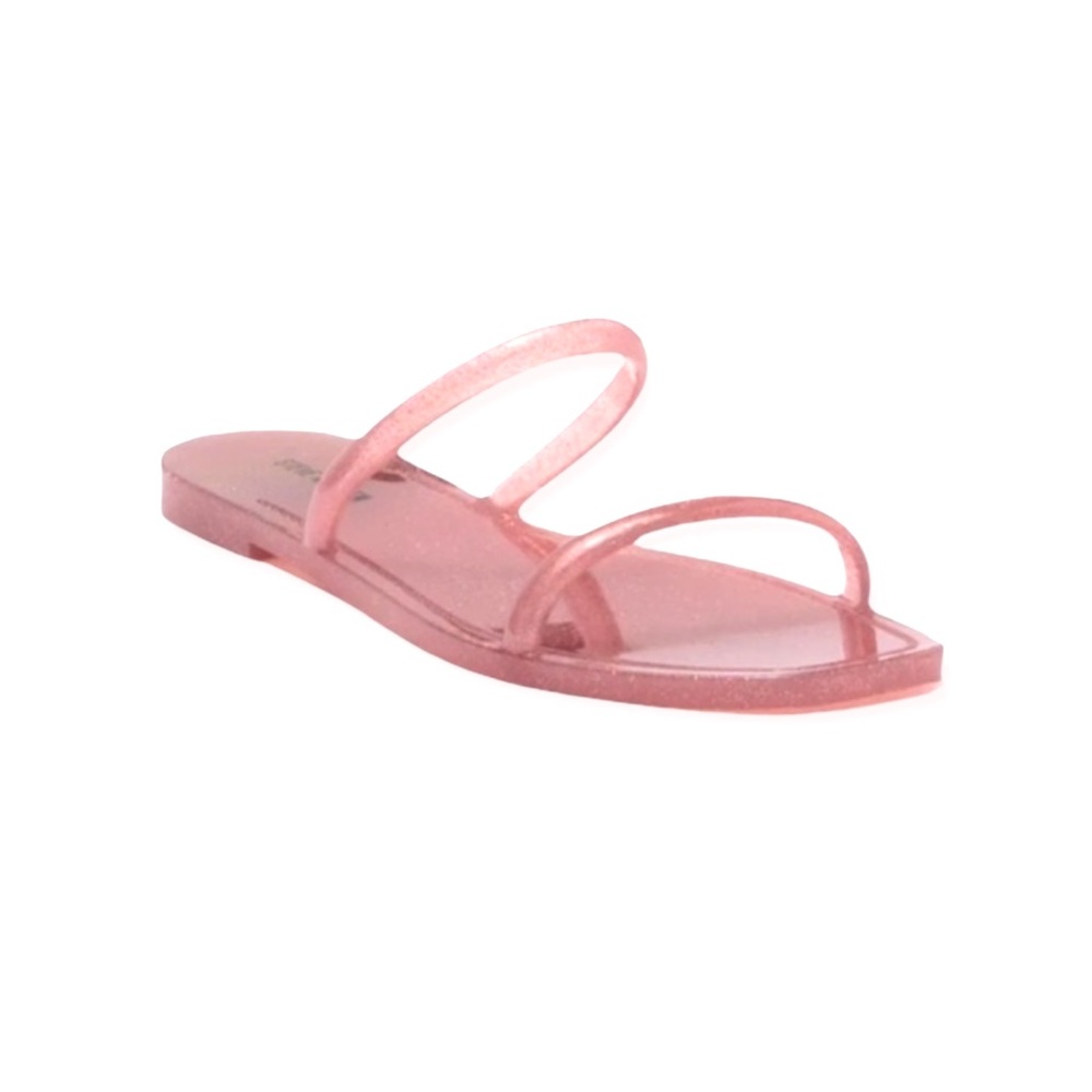 NWT Steve Madden Jelly Slide Sandals size women's 9 - pink bubblegum glitter